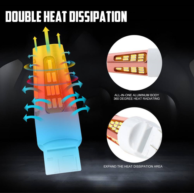 2PCS 7443 LED bulb replacement bulbs LED Reverse Light Turn Signal DRL