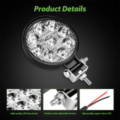 27W Work Light Waterproof and Dust-proof Work Lamp for Bicycle Truck