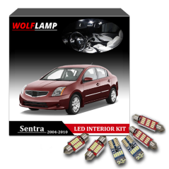 9pcs White LED Light Bulbs Interior Kit For Nissan Sentra 2004 2005 2006 Lamp