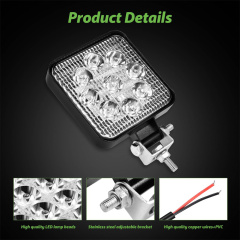 27W Work Light Waterproof and Dust-proof Work Lamp for Bicycle Truck