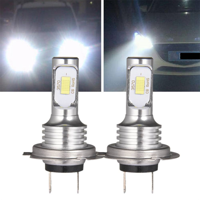 2PCS 80W H7 Car LED Fog Light Bulb