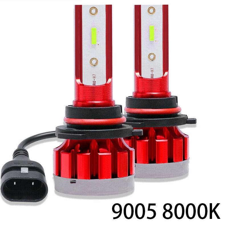 4X 10000K Blue 9005 9006 COMBO CSP LED Headlight Bulbs 120W 32000LM Hi Low Beam