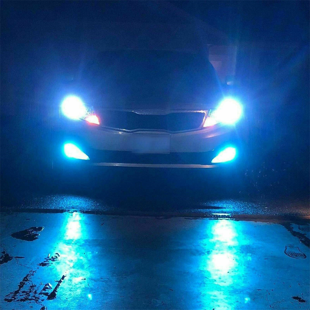 2X LED Fog Driving Light Bulbs 9005/HB3 /9006/HB4 8000K Ice Blue 200W