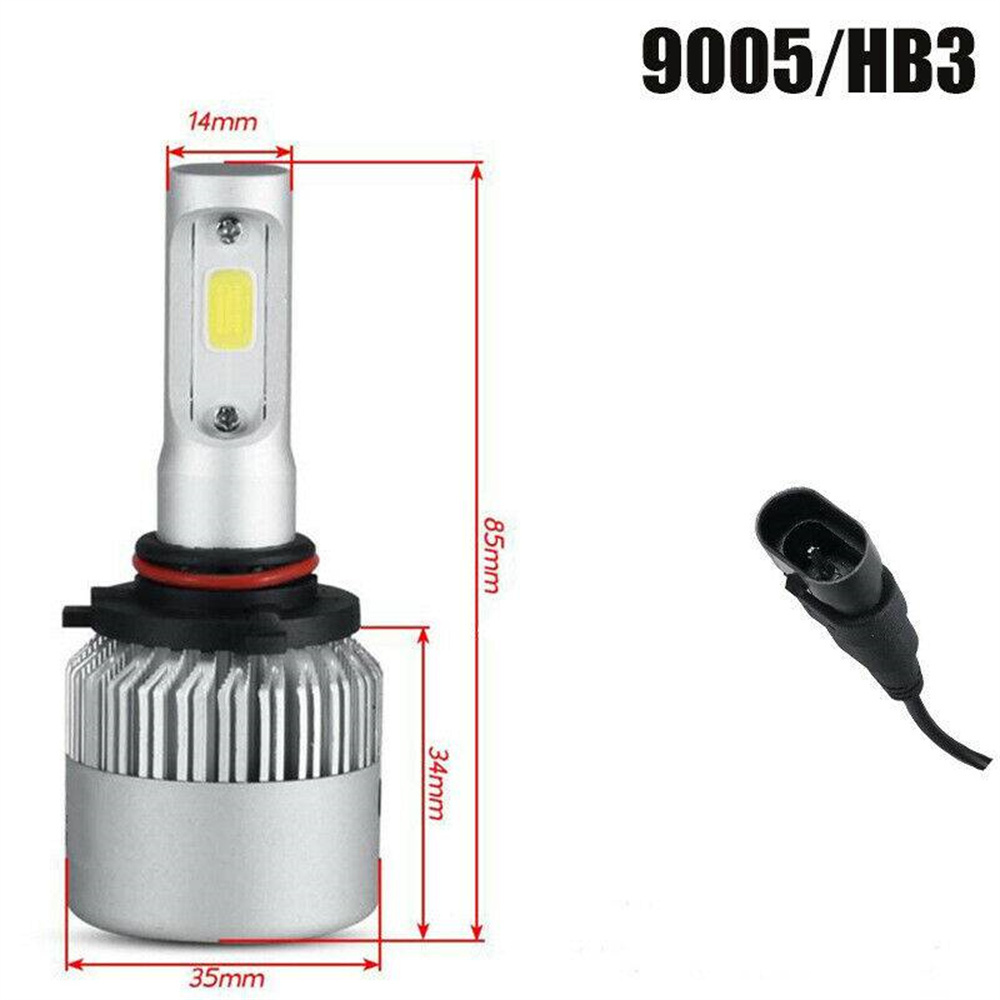 2 x 9006 HB4 LED Headlights Bulbs Lamp Fog Light Hi/Lo Beam HID Xenon 285000LM