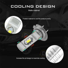 2X H7 LED Headlight Bulb Conversion Kit High Low Beam 3000K Yellow 20000LM