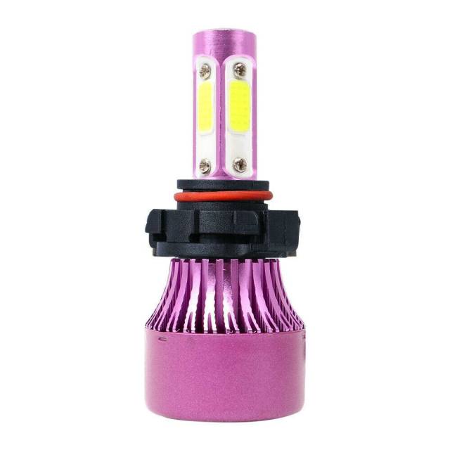 2PCS 4 Sides LED Headlight 5202 Fog Light Hi/Lo Beams 6000K Bulbs
