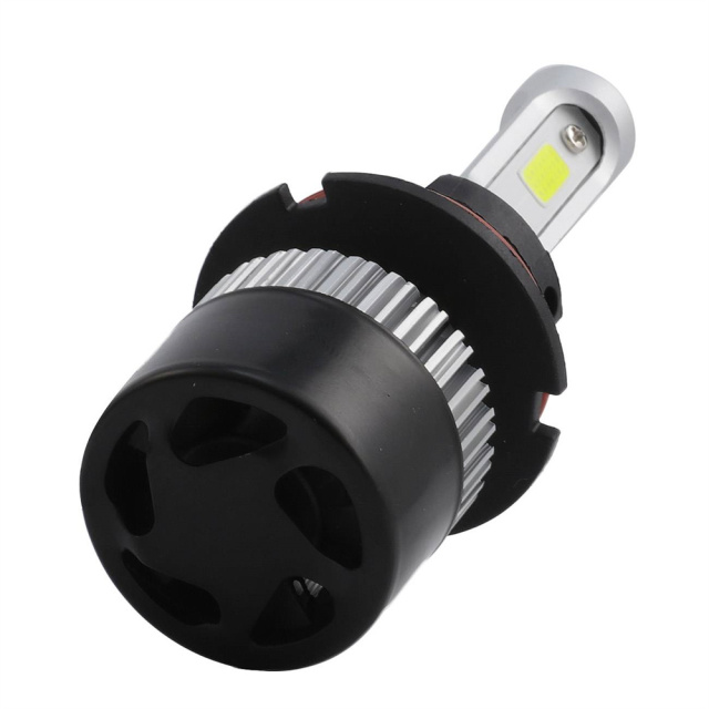 2 PCS 9007 LED Headlight Bulb COB Lntegrated LED Car Headlights Pure White