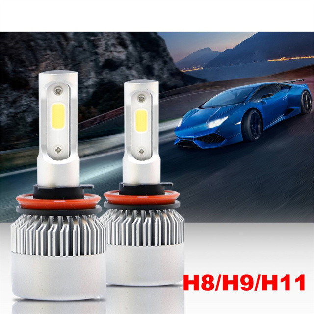 H11/H9/H8 LED Headlight Bulb COB Vehicle SUV Truck Headlamp 72W 8000LM 12v