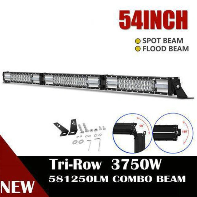 LED 54/52'' 3750W Work Light Bar Spot Flood Offroad ATV UTE PK 42&quot; 50&quot; 30&quot; 32&quot;