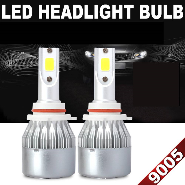 2 x 9005 HB3 HB2 100W 20000LM Car LED Headlight Bulbs 6000K Light High Beam Fog