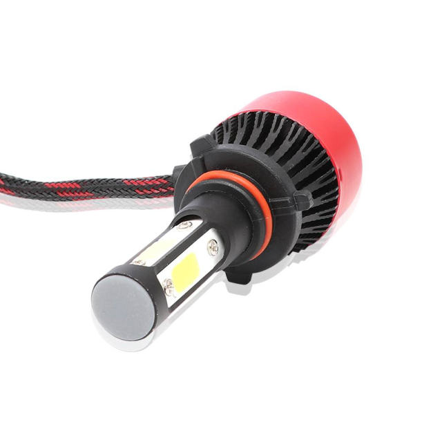 2X 9005 HB3 H10 LED Headlight 72W 16000LM 4-Side Replace Bulbs 6000K White Lamp