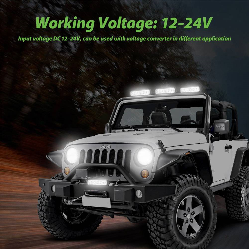 1/2/4 pcs LED Work Light Fog Light SUV Truck Off-road Spotlight Flood Light