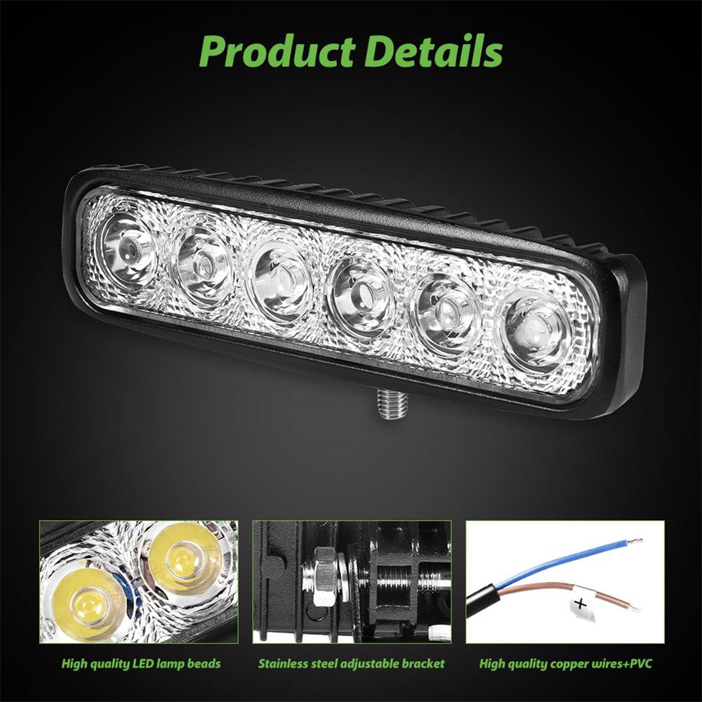 1/2/4 pcs LED Work Light Fog Light SUV Truck Off-road Spotlight Flood Light