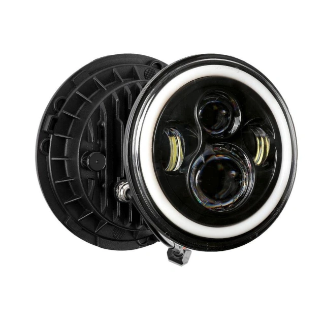2 x 7 Inch LED Headlight Turn Signal Light For Jeep Wrangler 2007-2017 JK
