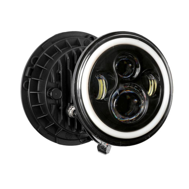 2 x 7 Inch LED Headlight Turn Signal Light For Jeep Wrangler 2007-2017 JK