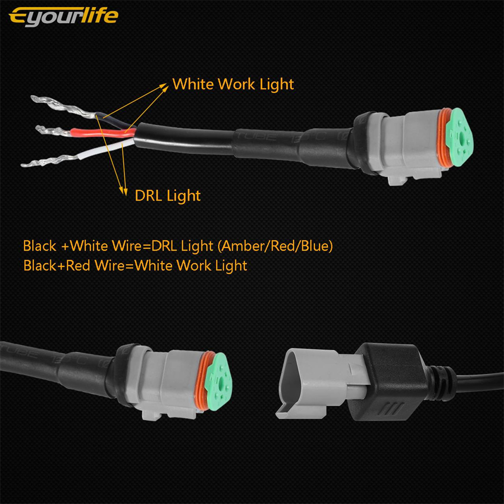 2 X 3'' 20W Led Backlight High Penetration Led Bulb Spotlight Off Road SUV