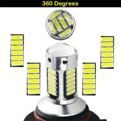 2Pcs 9006 HB4 LED Hedlight Low Beam Fog Light 3000K Golden Yellow High Power