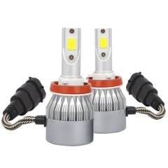H11 H8 H9 3000K Golden Yellow High Power LED Headlight Bulbs High Low Beam Kit