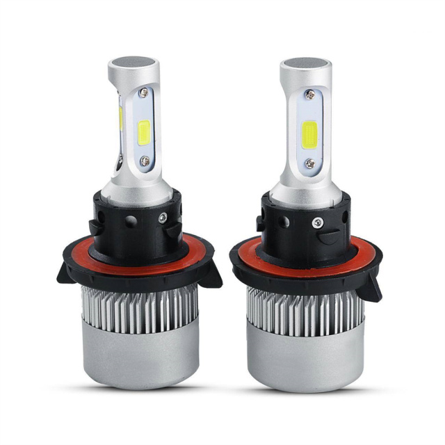 2 PCS H13 LED Headlight Bulb COB Lntegrated LED Car Headlights White Light