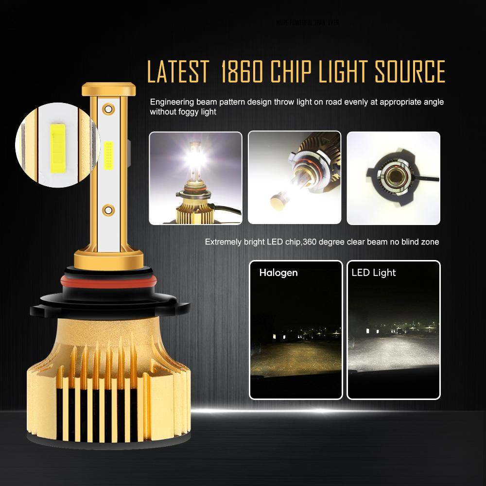 2 x 9005 LED Headlight Bulb Lntegrated LED Car Headlights White Light