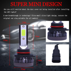 9005 9006 H11 Combo COB LED Headlight Fog Lamp Bulbs 6000K White High Low Beam