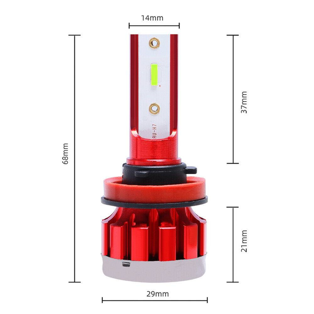2 x H11 H8 H9 CSP LED Headlight Bulb Fog Light 8000K