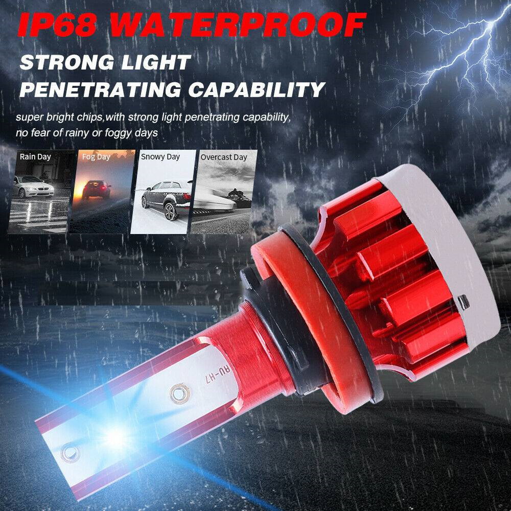 2 x H11 H8 H9 CSP LED Headlight Bulb Fog Light 8000K