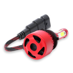 2x 4-Sides 9005 HB3 H10 LED Headlight High Low Beam 6000K White Bulbs 16000LM
