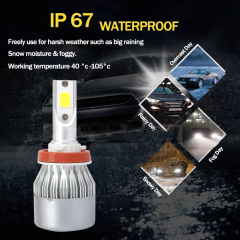 2 x 9005 HB3 HB2 100W 20000LM Car LED Headlight Bulbs 6000K Light High Beam Fog