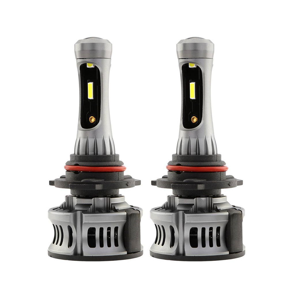 2Pcs 60W DC12-24V 9006 COB LED Car Headlight Kit White