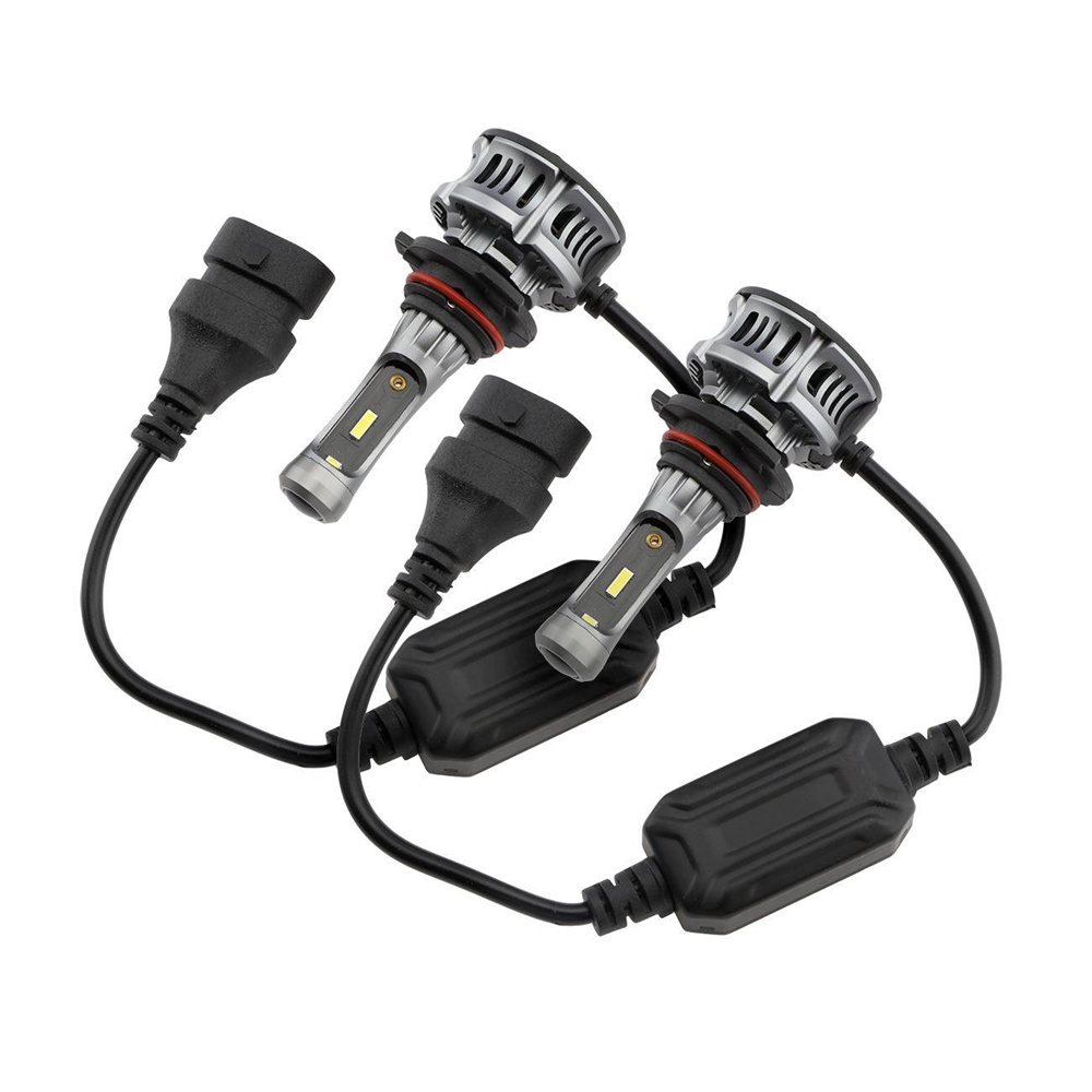 2Pcs 60W DC12-24V 9006 COB LED Car Headlight Kit White