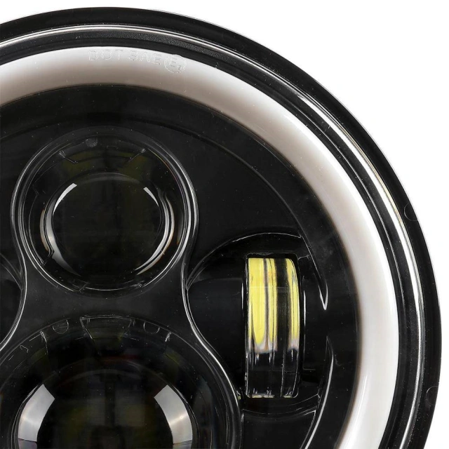 2 x 7 Inch LED Headlight Turn Signal Light For Jeep Wrangler 2007-2017 JK