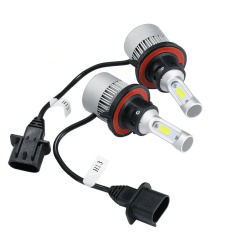 2 PCS H13 LED Headlight Bulb COB Lntegrated LED Car Headlights White Light