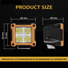 2 X 3'' 20W Led Backlight High Penetration Led Bulb Spotlight Off Road SUV