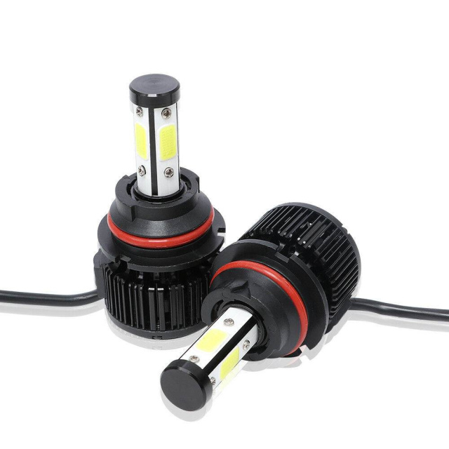 4Side 9007 HB5 LED Headlight Bulb High Low Beam Canbus Error 6000K 32000LM