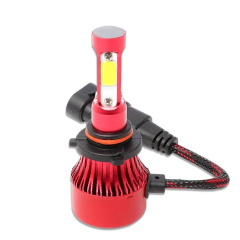 2x 4-Sides 9005 HB3 H10 LED Headlight High Low Beam 6000K White Bulbs 16000LM
