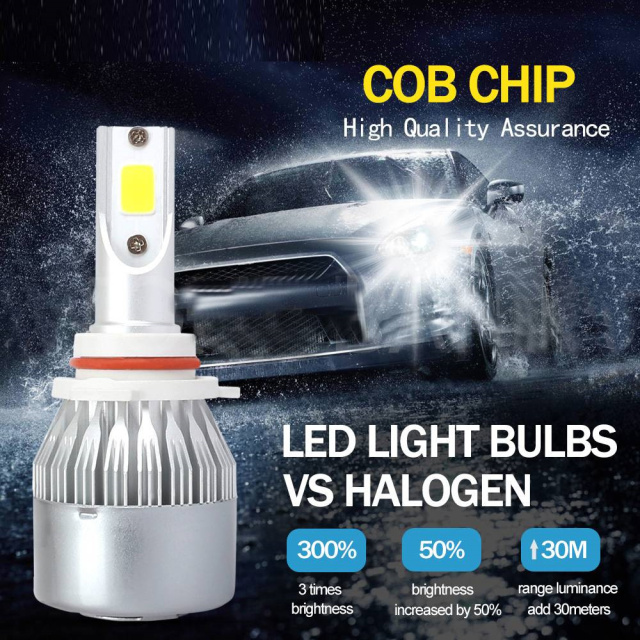 9006 HB4 LED Headlight Bulb 20000LM 100W Hi/Lo Beam Fog Light White Lamp 6000K