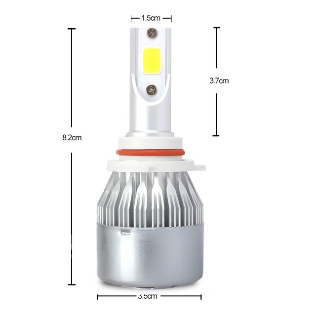 9006 HB4 LED Headlight Bulb 20000LM 100W Hi/Lo Beam Fog Light White Lamp 6000K