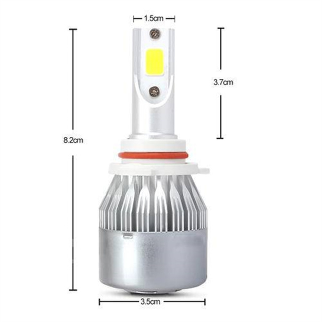 2 x 9005 HB3 HB2 100W 20000LM Car LED Headlight Bulbs 6000K Light High Beam Fog