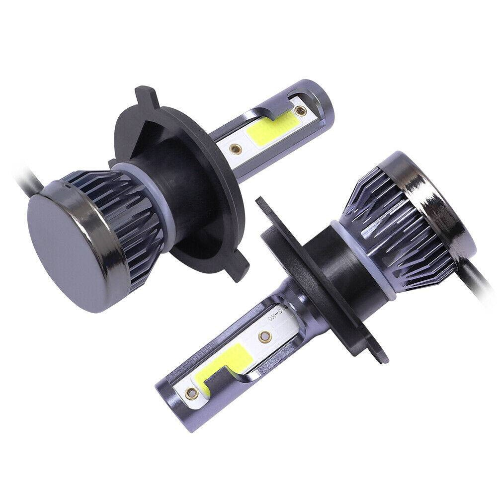 2PCS Mini H4 High Power LED HeadLight Bulbs High Low Beam 6000K