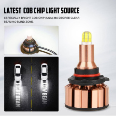 2Pcs 24W 9-32V 9005 COB LED Car Headlight Kit Fog Light 6000K White