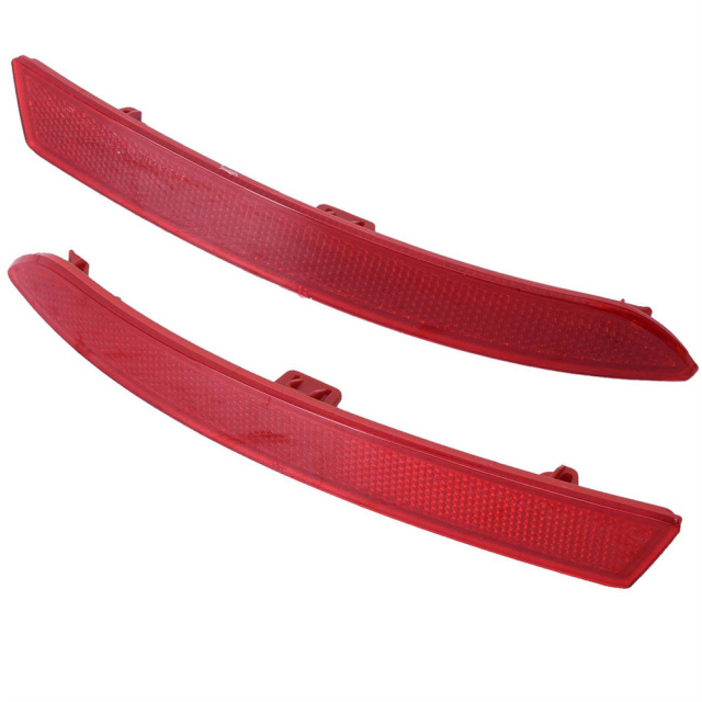 2PCS FOR BMW F10 Rear Left + Right Red Bumper Reflectors