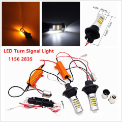 Ba15s Dual Color 7444 7443 LED Turn Signal Light Bulbs Parking DRL Switchba Kit