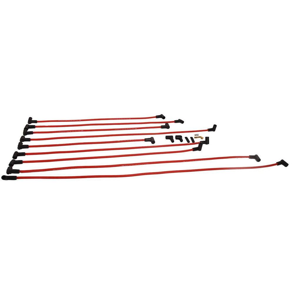 73686 Fits Chevy SBC 350 383 400 Under Header HEI Ultra 40 Spark Plug Wires
