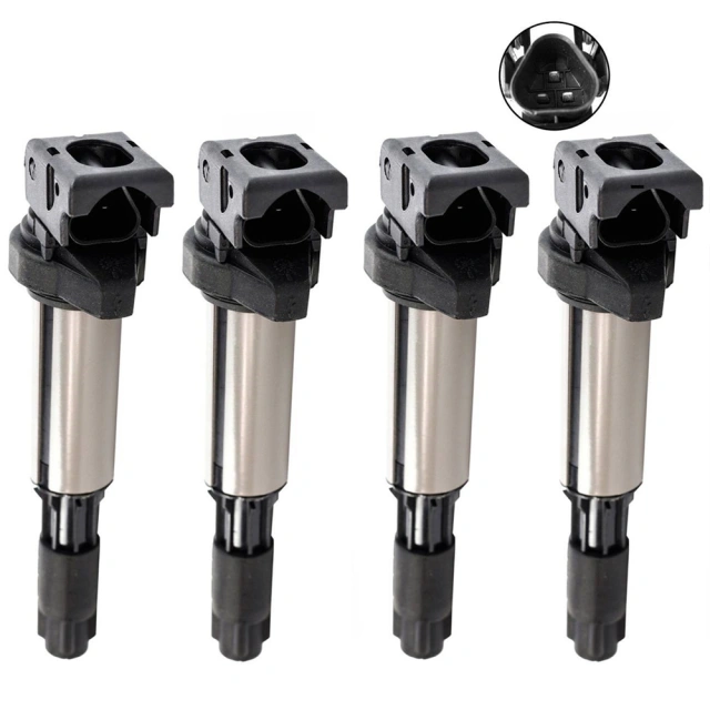 4 PCS New Ignition Coils for 2002-2010 BMW X5 Z4 M3 325Ci 760Li 12131712219