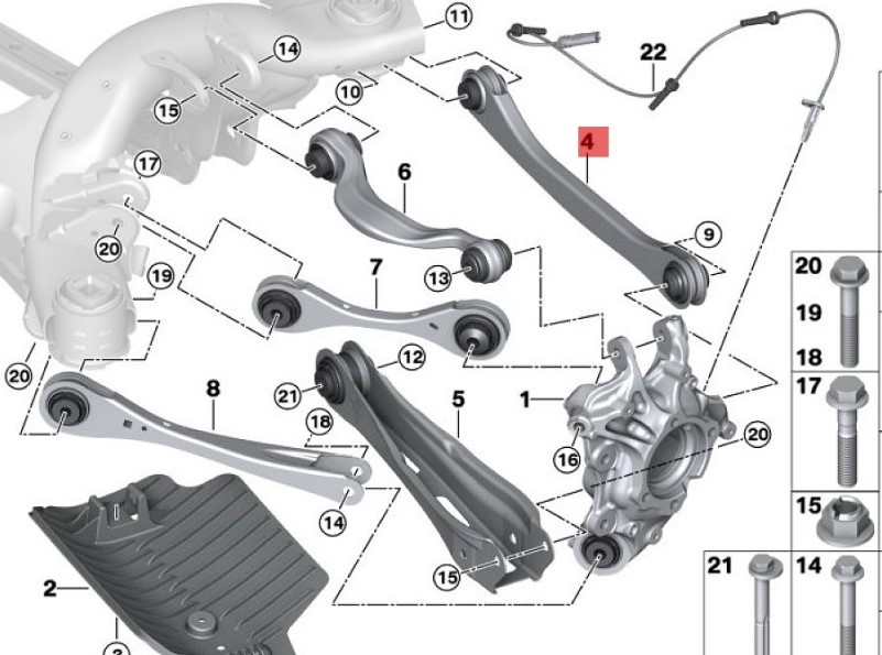 OE:33308839573  Left-hand toe-in lever with rubber mounting Suitable for BMW Brilliance iX3 (G08) 20 models from 2020 to 2042.