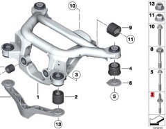 OE:33326760360  Болт М12Х1,5ЗНС3 Подходит для BMW Brilliance 3 серии (E46) 325i04 2003-2004 гг.