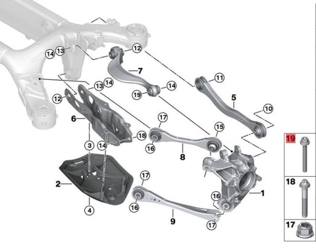 OE:33306890937 Комбинированный болт ASAM14X1,5X115 Подходит для BMW Brilliance iX3 (G08) 20 моделей 2020-2046 гг.