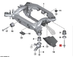 OE:33326891271  Двойной болт M12X1,5X121 Подходит для BMW Brilliance iX3 (G08) 20 моделей 2020-2053 гг.