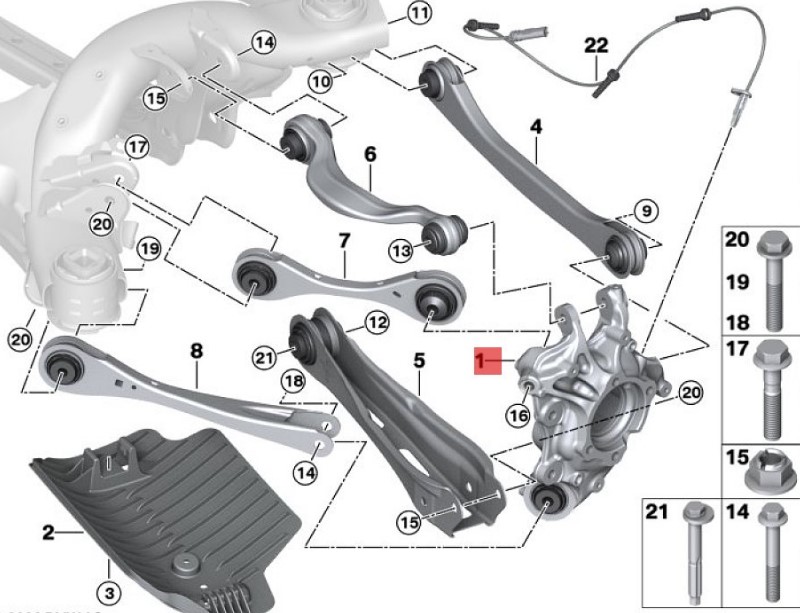 OE:33308839566  Left rear wheel frame Suitable for BMW Brilliance iX3 (G08) 20 models 2020-2046.